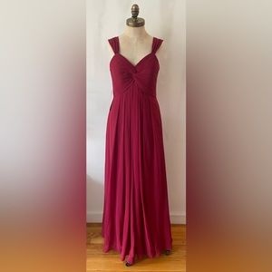 Azazie burgundy bridesmaid dress